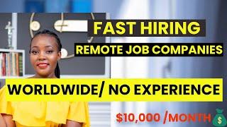 Remote jobs no experience worldwide 2024 /work from home /EASY HIRE  online JOBS