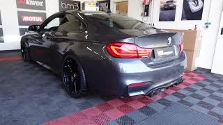 AKRAPOVIC STRAIGHT PIPED TITANIUM EXHAUST on BMW M4 F82 | EXTREME LOUD REVVs | BURBLES | STAGE 3