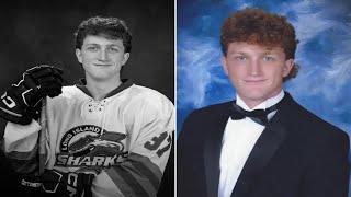 NY high school hockey player, 17, dies after collapsing on ice during memorial game for teammate.