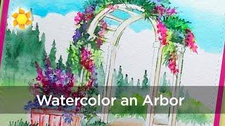 Watercolor an Art Impressions Arbor