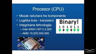 CPU - Centralna procesorska jedinica - Računarstvo i informatika I