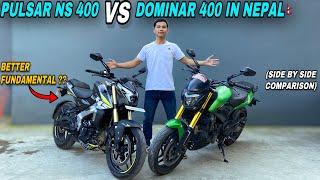 New Pulsar Ns 400 Vs Dominar 400 in Nepal: Which 400cc to choose from- Looks, Sound & Price..