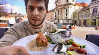 HUNGARIAN Food in a Medieval Town!! 
