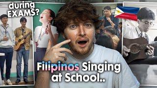 SINGING IN EXAMS? (Filipinos Singing in School Classrooms | Reaction)