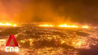 Volcano erupts on southwest Iceland's Reykjanes peninsula