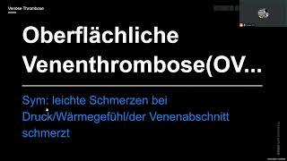 （德国双元制护理课程）血栓的形成/Thromboseprophylaxe