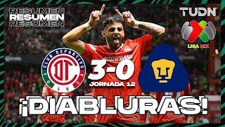 HIGHLIGHTS | Toluca 3-0 Pumas | CL2024 - Liga Mx J12 | TUDN