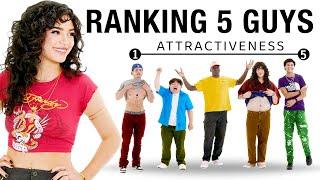 Ranking 5 Guys Based on Attractiveness | 6 Girls VS 5 Guys