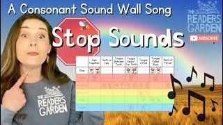  Stop Sounds: Phonics Song  | A Consonant Sound Wall Song | Science of Reading | Phonics