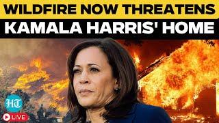 California Wildfires LIVE | Palisades Fire Burns | LA Blaze Threatens Brentwood, Kamala Harris’ Home