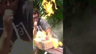 Experimenting with Explosive Moss Spores! #shorts #scienceexperiment #explosion