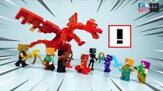 [FULL] How to Build Minecraft Nether Dragon 【FAKE】LEGO Lava Dragon MOC Tutorial ЛЕГО 乐高 레고 レゴ लेगो