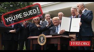 FFRF to Donald Trump: "You're Sued!"