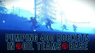 Pumping 400 rockets in OT's base (Vanilla Rust)