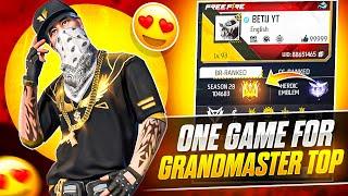 One Game More Grandmaster (THE END)  || Grenade Hacker || Garena Free Fire