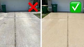 The SECRET WAY to Clean a DIRTY Driveway! | Pressure Washing Basics