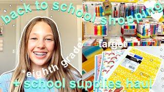 BACK TO SCHOOL SUPPLIES SHOPPING + haul 2021 *eighth grade*