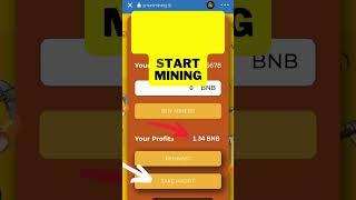 Mine 1 BINANCE COIN (BNB) Every 24 Hrs #bnbminer #cryptomining #bitcoinmining #cryptocurrency