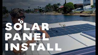 SOLAR PANEL INSTALL ON A BOAT | The Rudder