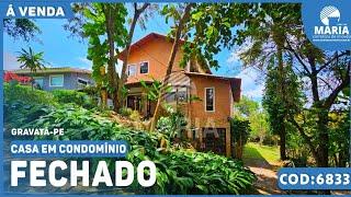 CASA À VENDA EM CONDOMÍNIO FECHADO GRAVATÁ-PE #corretordeimóveis #imobiliaria #casasavenda