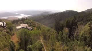 Deer Valley, Utah, Deer Crest Estates, Lot with Private Gondola Hill Trac, HD Aerial Video BEF