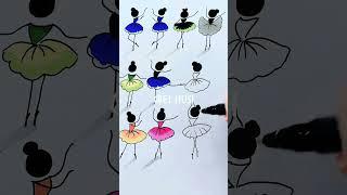 Como Dibujar unas bailarinas  #dibujo #drawing #dibujos #tutorial #foryoupageシ #dibujos