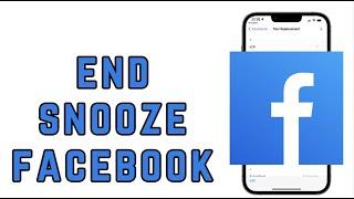 How to end snooze in facebook