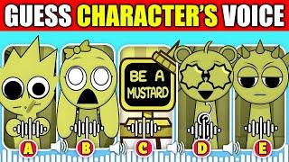  IMPOSSIBLE Guess The Incredibox Sprunki Mustard by Their Voice! | SPRUNKI but they are all MUSTARD