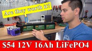 $54 12V 16Ah LiFePO4 "Miady" Pack Tested