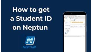 How to get a student ID on Neptun
