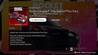 How To Get Rocket League PlayStation Plus Pack NOW FREE And Fortnite (PlayStation Plus Celebration)
