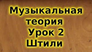 Музыкальная теория для начинающих. Урок 2. Штили. Trinity. Grade 1.