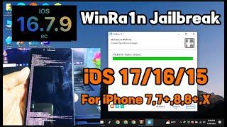 WinRa1n Rootful/Rooless Jailbreak iOS 17/16/15 on iPhone 7,7+,8,8+,X | No required Flash Boot