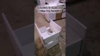 Особенности подвесной тумбы под раковину