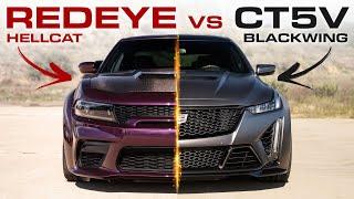 Hellcat Charger REDEYE vs Cadillac CT5-V BLACKWING - Drag Race