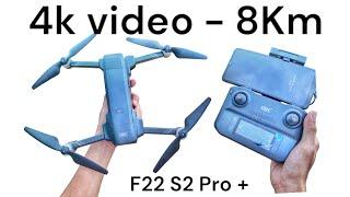 Drone F22 s2 pro + test 4k camera and test control range