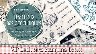 Stamping 101/Six Basic Stamping Techniques