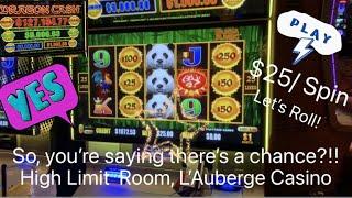 $25 High Limit Handpay at L’Auberge Casino Lake Charles by Super Grand Slots