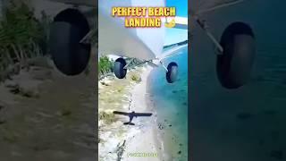 An amazing location for a flawless beach landing #shorts #aviation