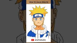 How to color Naruto