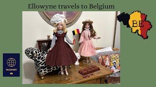 My Ellowyne Wilde doll tries on Belgian Bon Bons, outfit of the month from Virtual Doll convention 