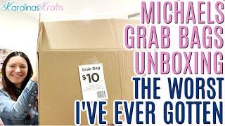 Michaels Grab Bags Unboxing, The WORST Michaels GRAB BAGS 2024, Michaels Grab Boxes Unboxing