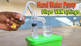 How To Make a Hand Water Pump || From Dispo VAN Syringe At Home || आसानी से घर पर बनाएं हैंड पंप