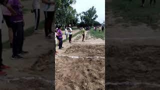 Girl long jump training ( Punjab police training)#shorts