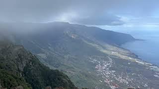 ‎⁨ View of clouds from the hill near Mirador de Jinama during a run in El Hierro⁩, ⁨Spain⁩