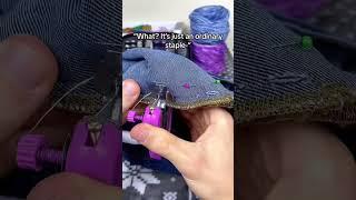 Sure just a stapler‍ #minisewer #sewing #sewingideas #fyp