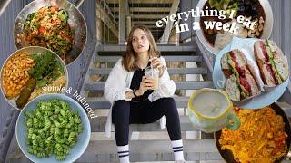 WHAT I EAT IN A WEEK / simple, balanced & plant-based // moving to my new home