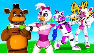 GANG BEASTS - Freddy Show VS The Funtime Foxy and Glamrock Chica Show