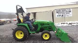 2021 John Deere 3032E Compact Tractor Loader 300E Loader Only 60 Hours 4X4 3 Point Hitch For Sale !!