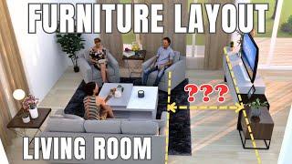 The Perfect FURNITURE LAYOUT for Your LIVING ROOM